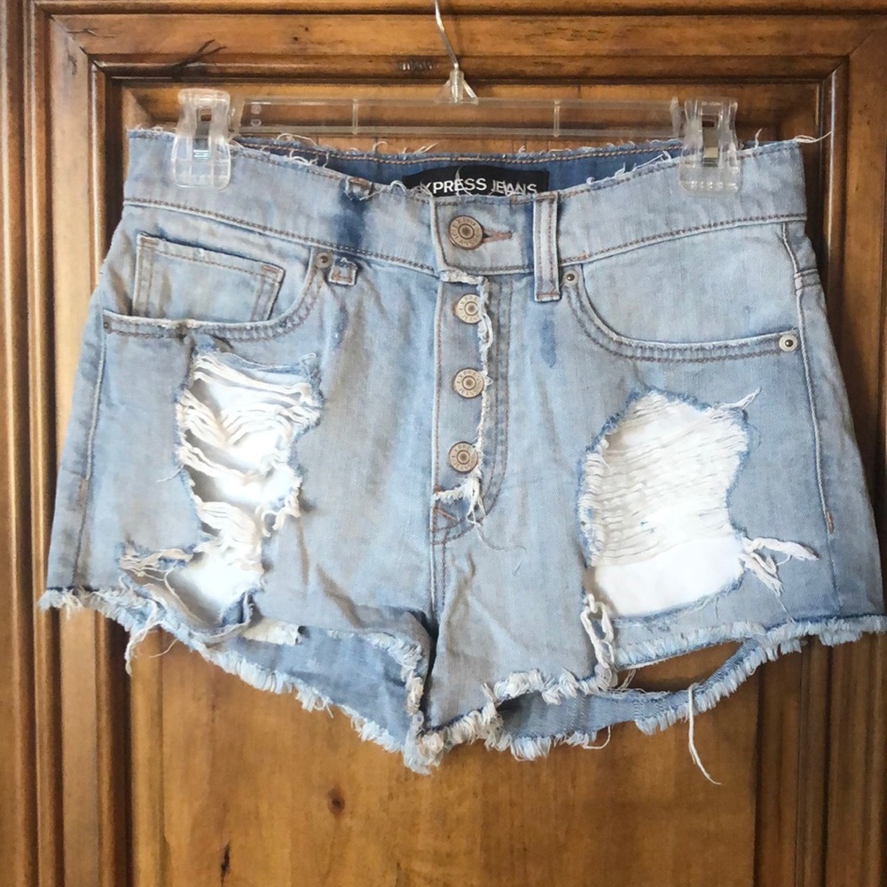 Super Cute Express High Waisted Light Blue Jeans!